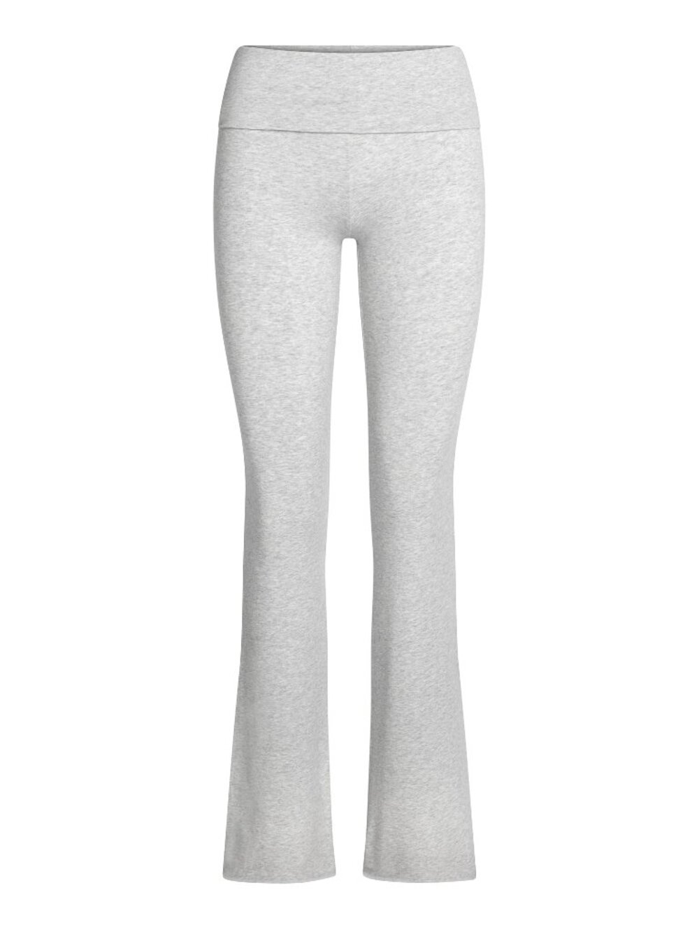 SKIMS Cotton Jersey Foldover Pant Light Heather Grey Size S NWT